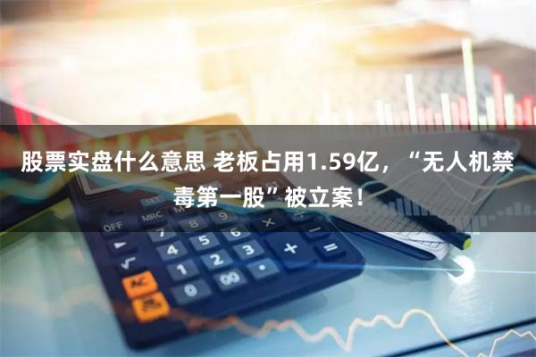股票实盘什么意思 老板占用1.59亿，“无人机禁毒第一股”被立案！